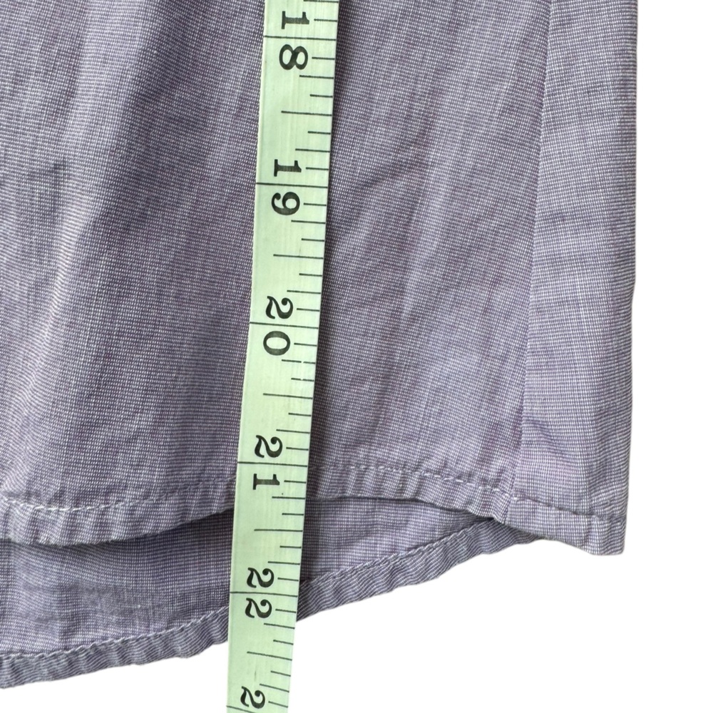 🌼5 for 25🌼 LOFT Purple Short Sleeve Button Down Shirt Size 8 - Picture 8 of 9